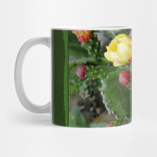 beautiful world with blooming cactus Mug